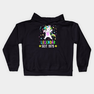 Geburtstag Legendär seit 1975 Einhorn Dab Bday Fun Kids Hoodie